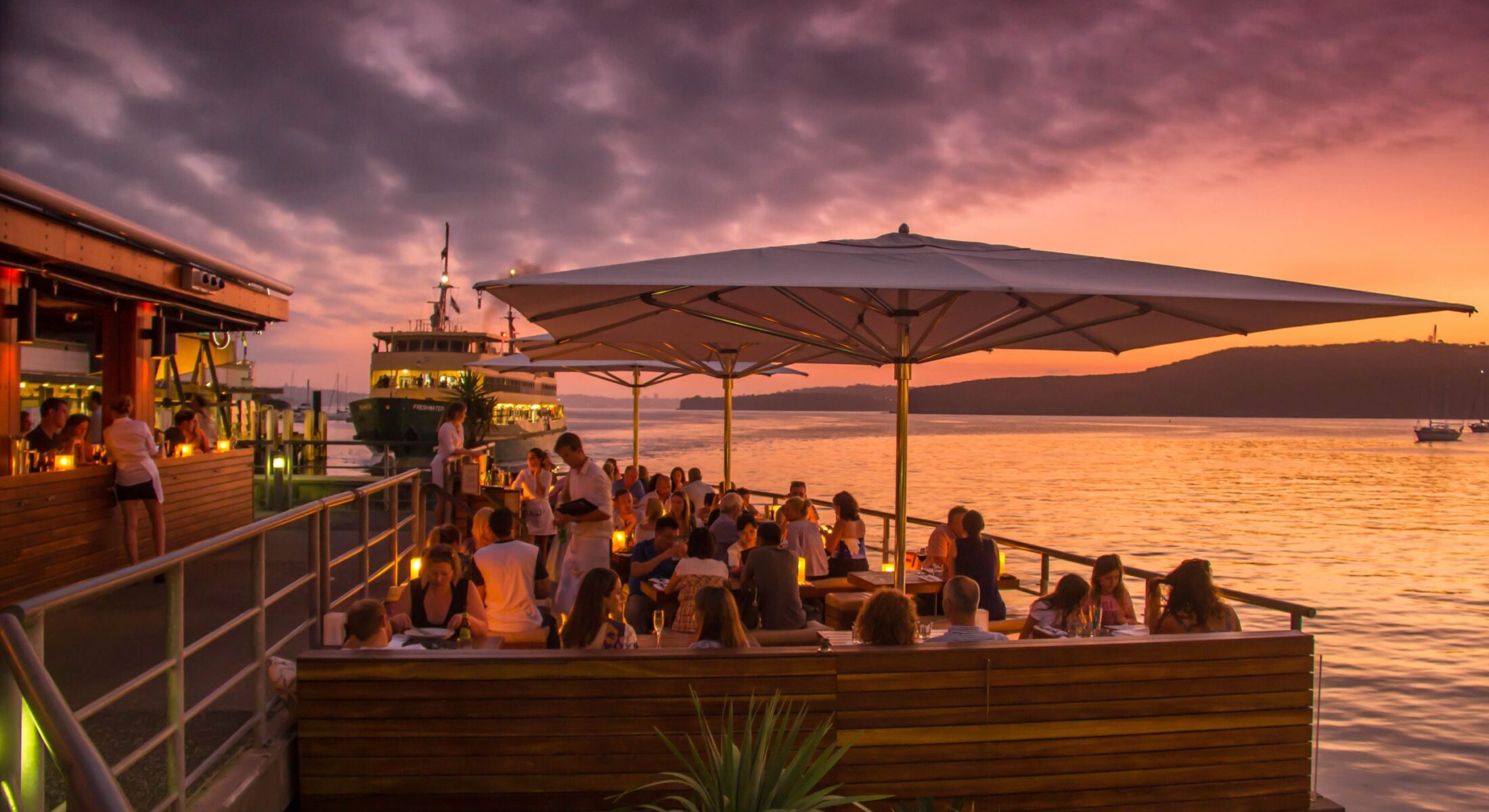 Hugos Manly overlooking Manly Warf